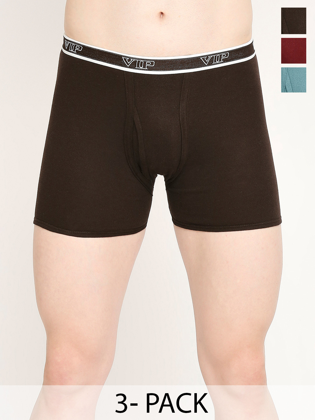 VIP Men Pack Of 3Assorted Breathability Trunks VP-MI-TR-COLOR-10P-PO3-95