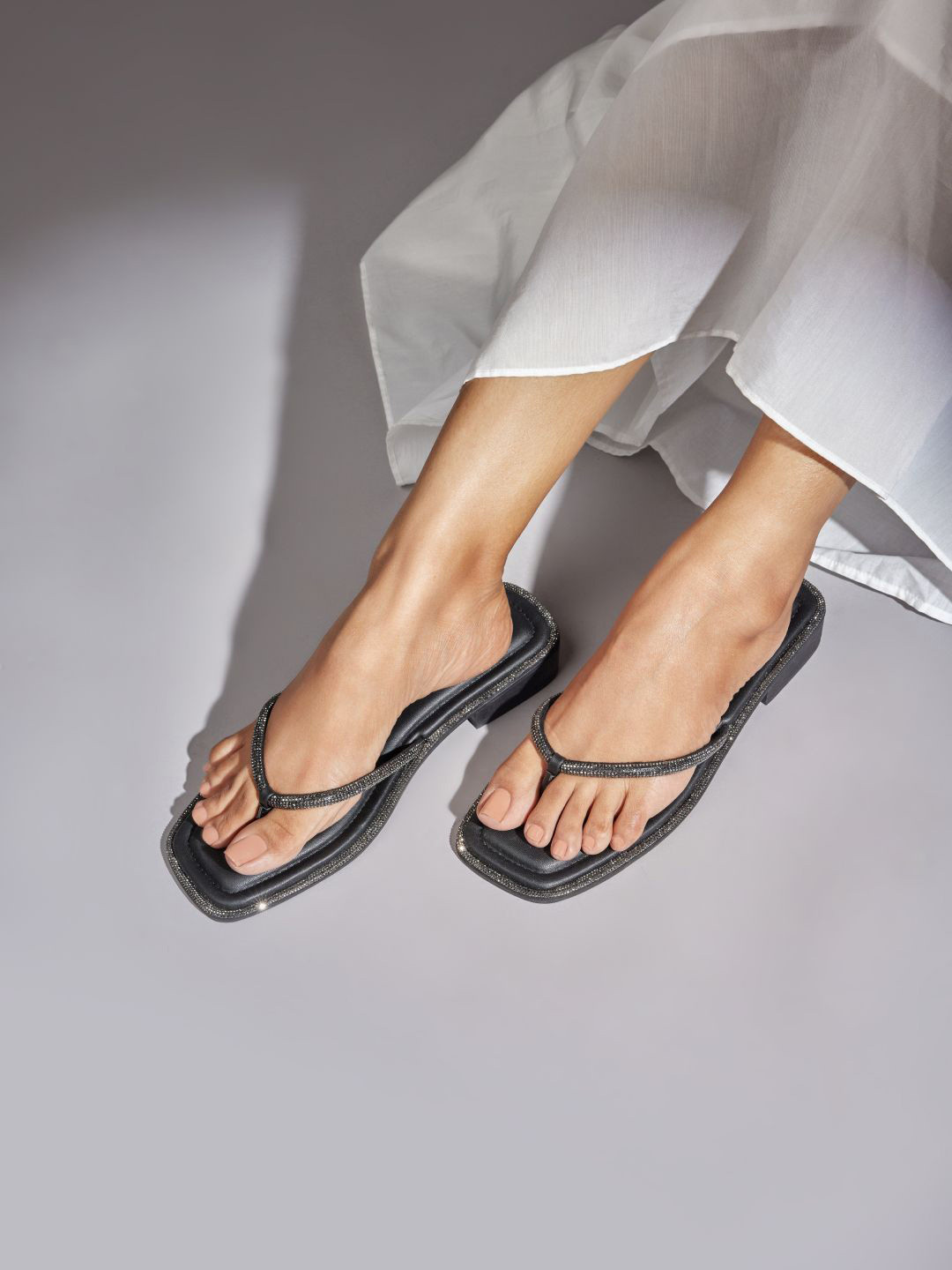 CAI Black Diamond Laced Flats