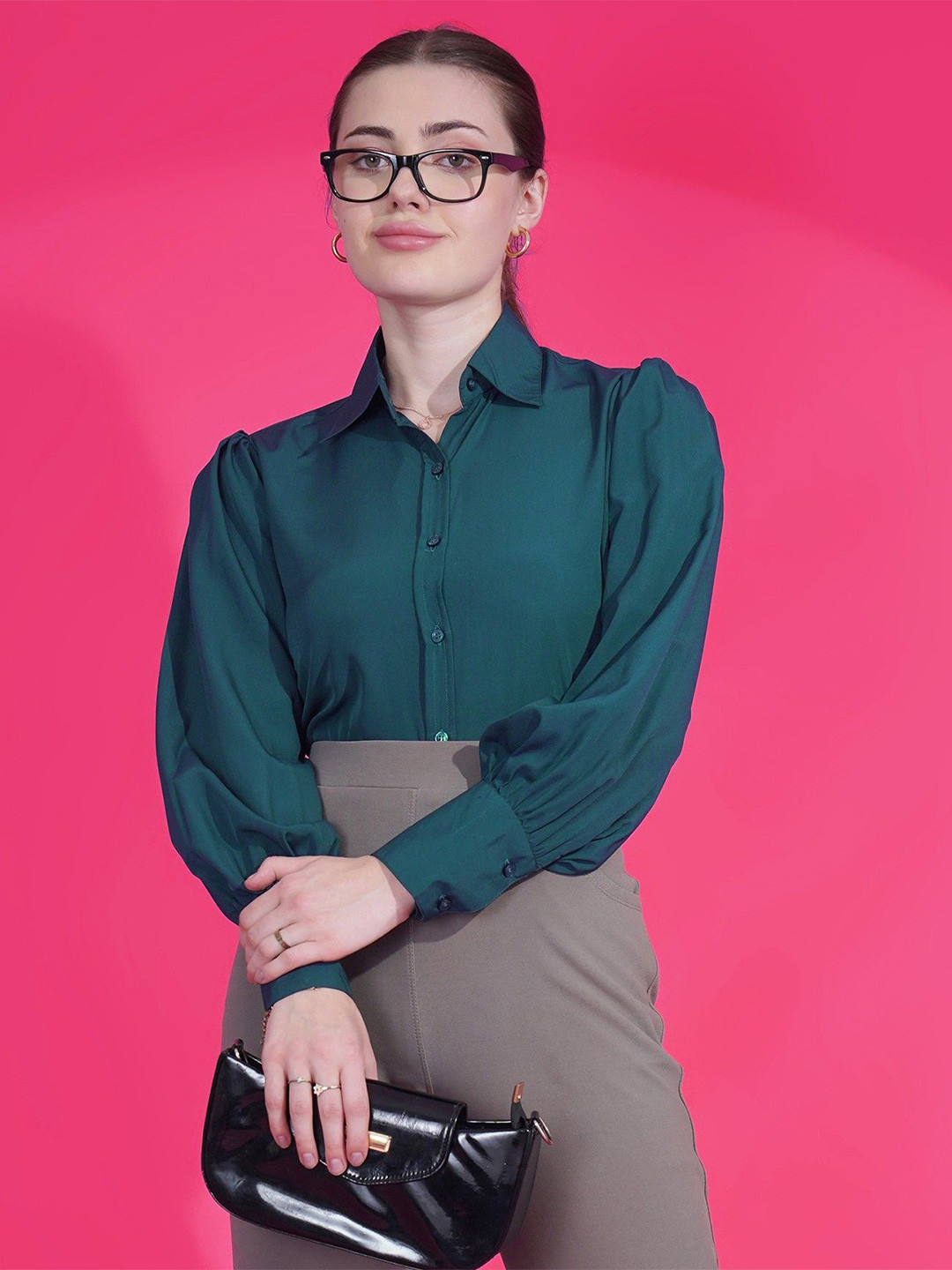 SHEETAL Associates Women Solid Relaxed Opaque Casual Shirt