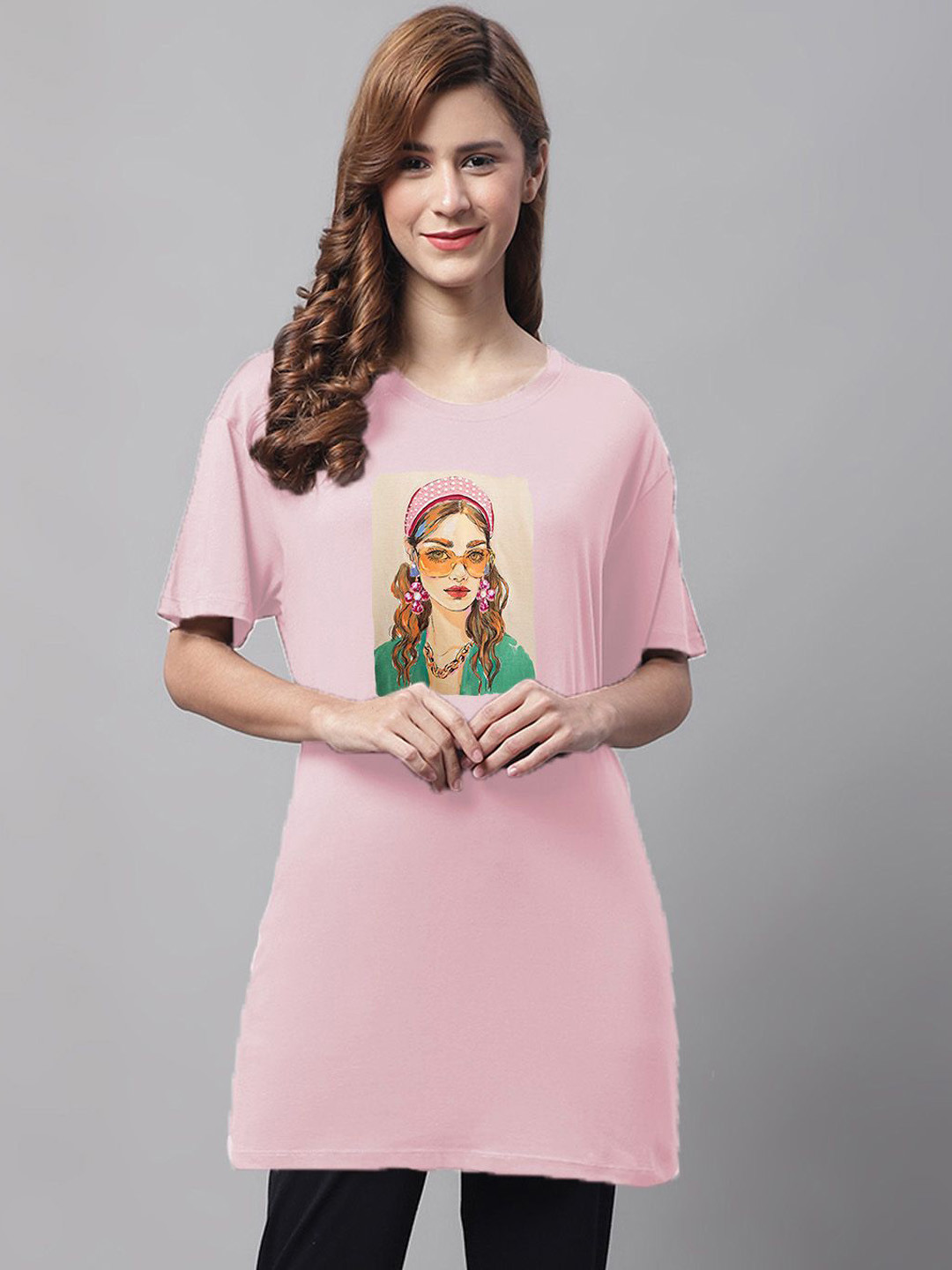 Kanvin Printed Pure Cotton Lounge Tshirts