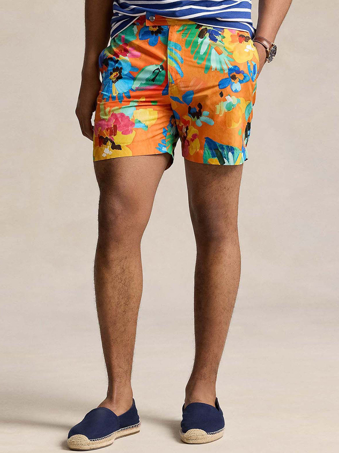 Polo Ralph Lauren Men Printed Regular Fit Mid-Rise Sport Trunk