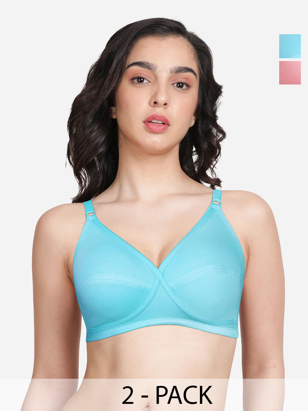 Susie pack Of 2 Solid Medium Coverage Bra
