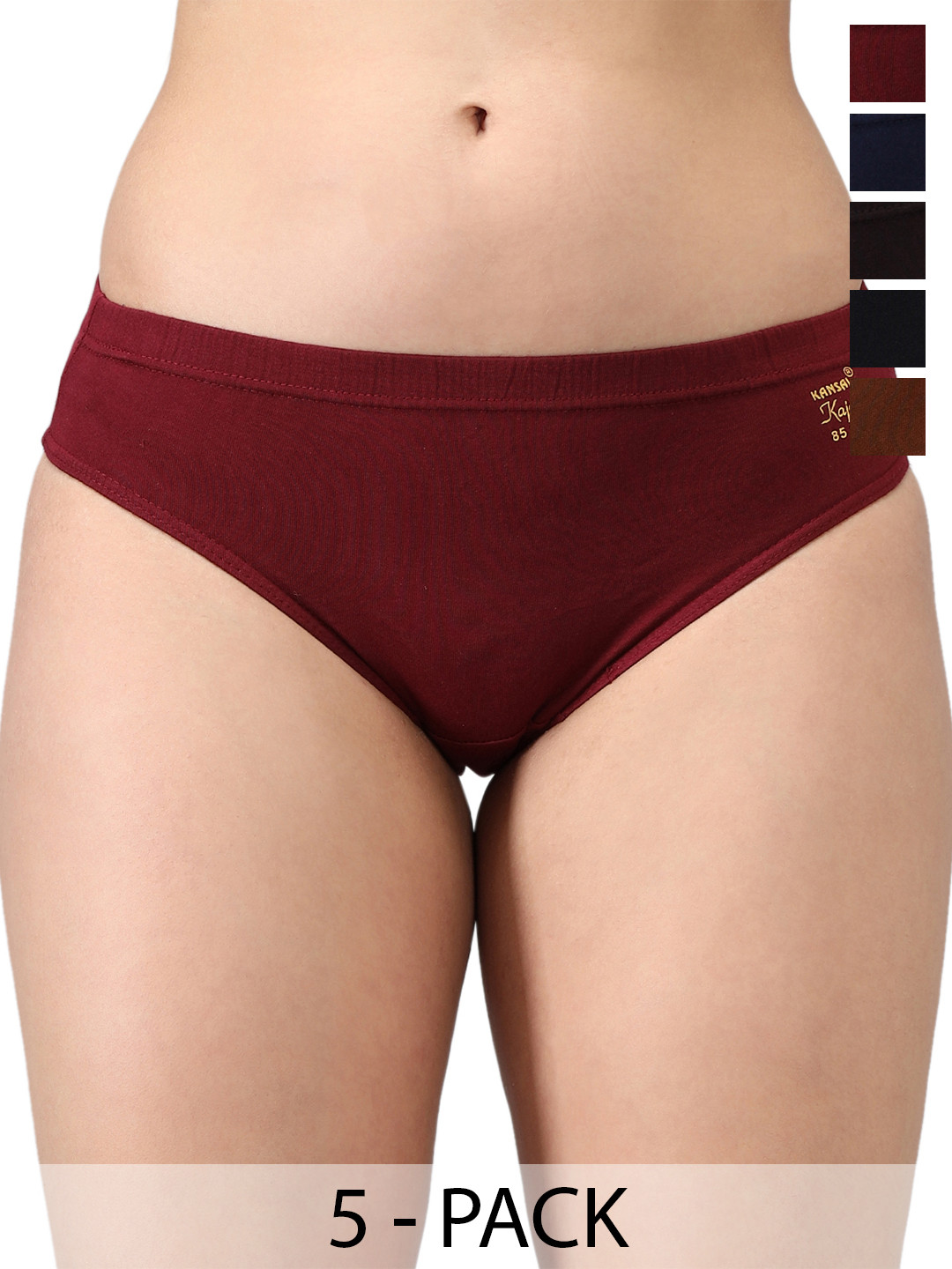 KANSAL Pack Of 5 Hipster Briefs 2-KJL_P5