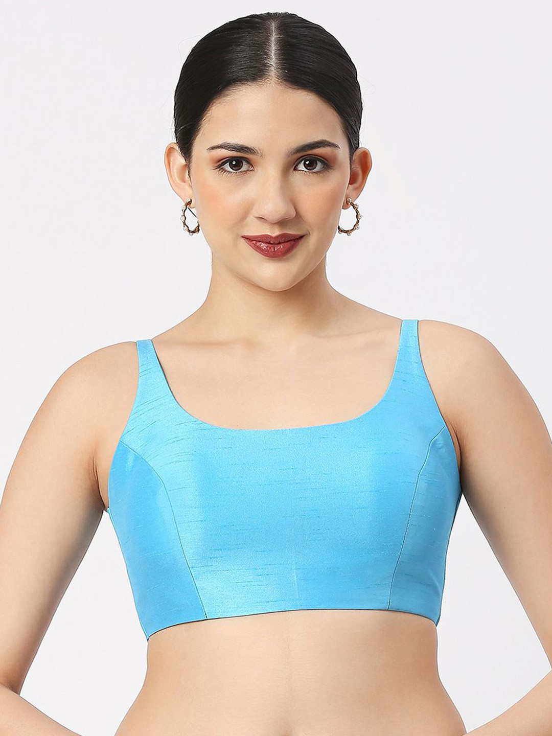 neckbook Women Sleeveless Readymade Saree Blouse