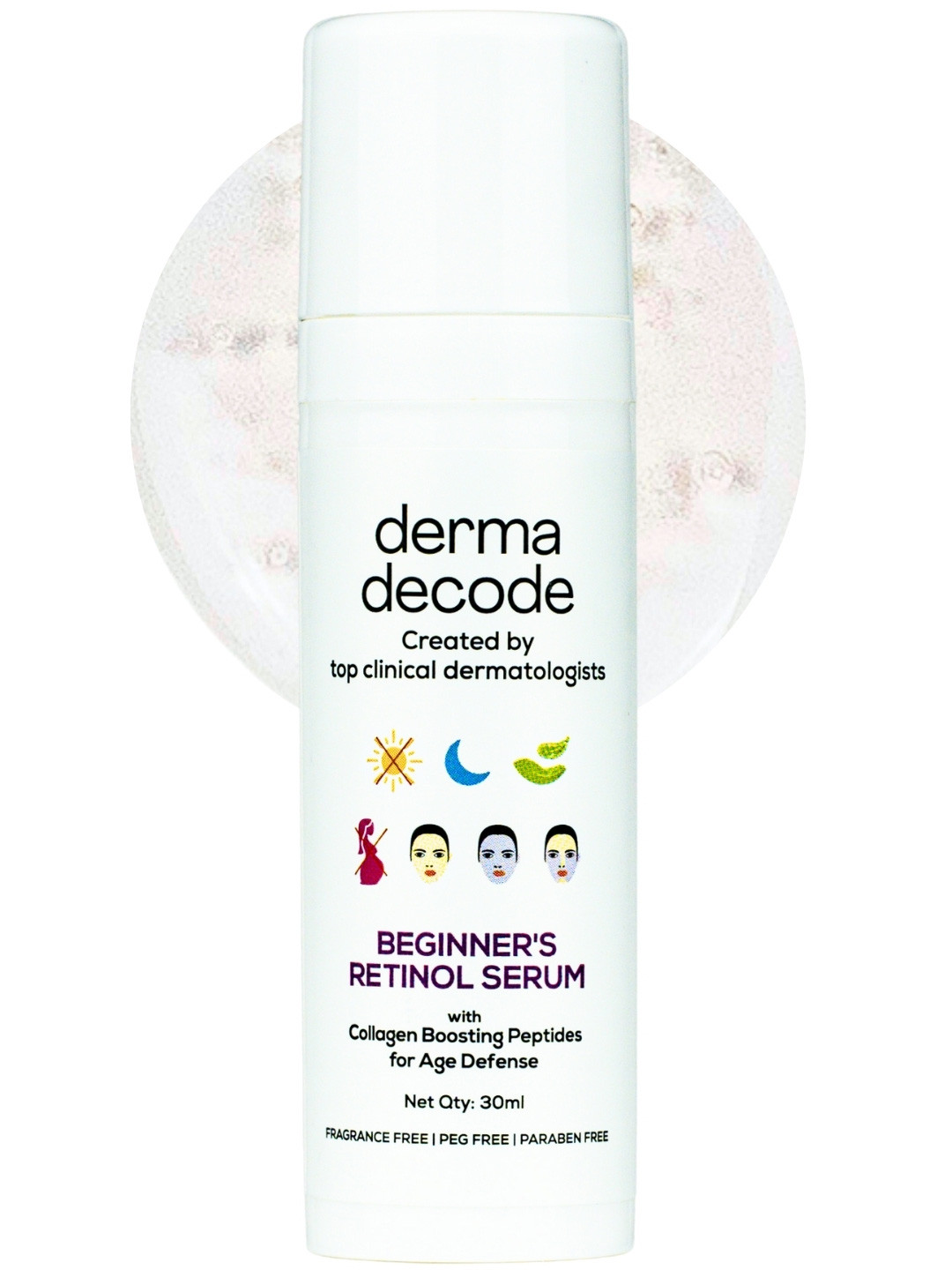 derma decode Beginner's Retinol Serum For Anti Aging - 30ml
