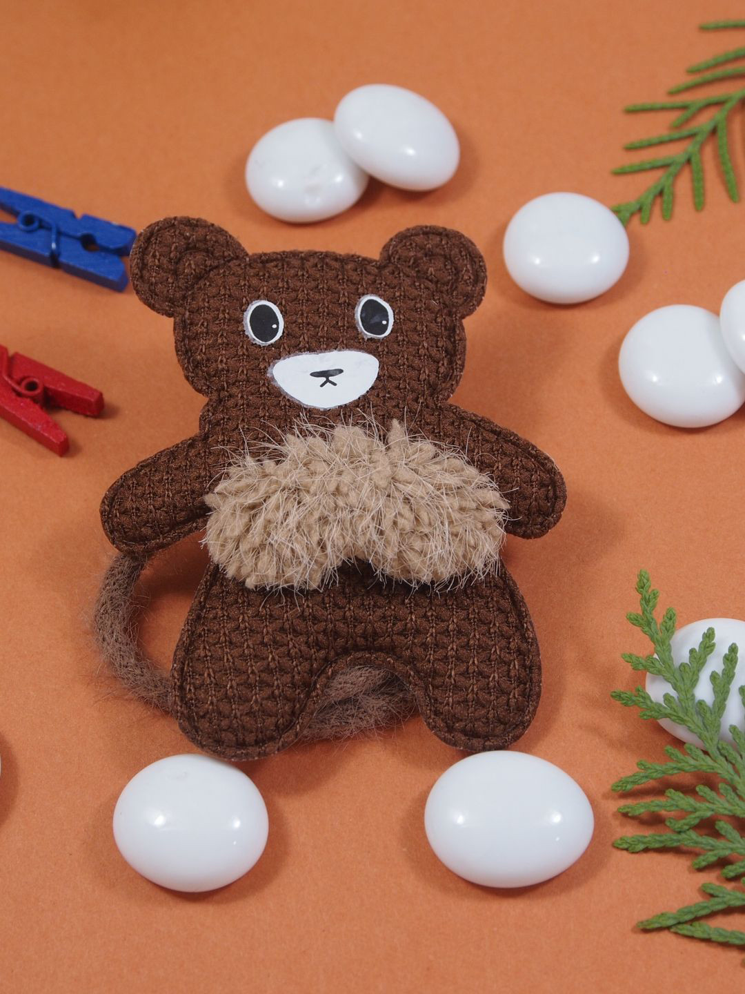 I Jewels Boys Teddy Bear Thread Rakhi With Roli Chawal & Greeting Card