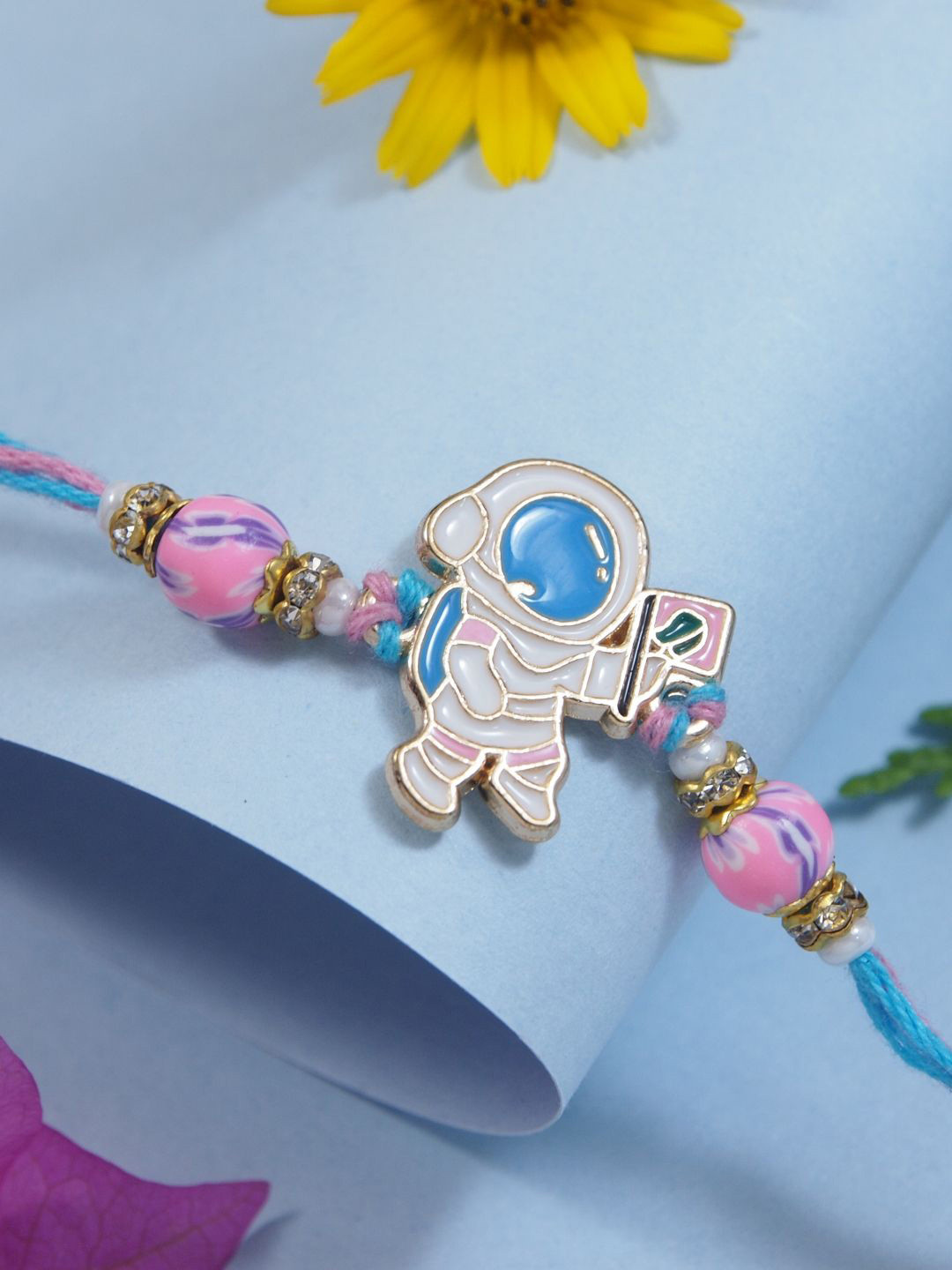 I Jewels Kids Cartoon Thread Rakhi With Roli Chawal & Rakshabandhan Card