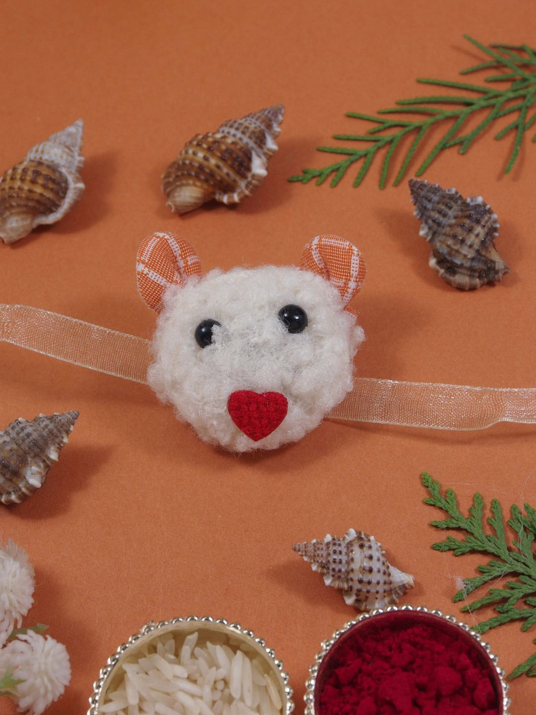 I Jewels Boys Mouse Thread Rakhi With Roli Chawal & Greeting Card