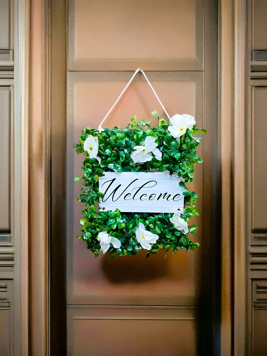 Akaar Welcome Signage Plastic Matte Hanging Hall Signs and Plaques-7In