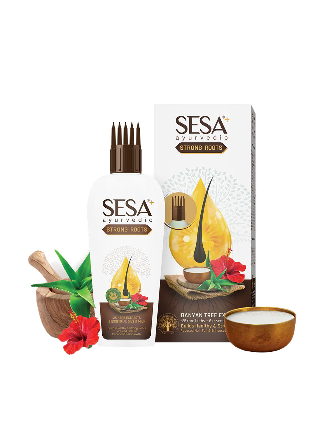 Sesa Ayurvedic Strong Roots Hair Oil with Banyan Tree Extract - 100ml