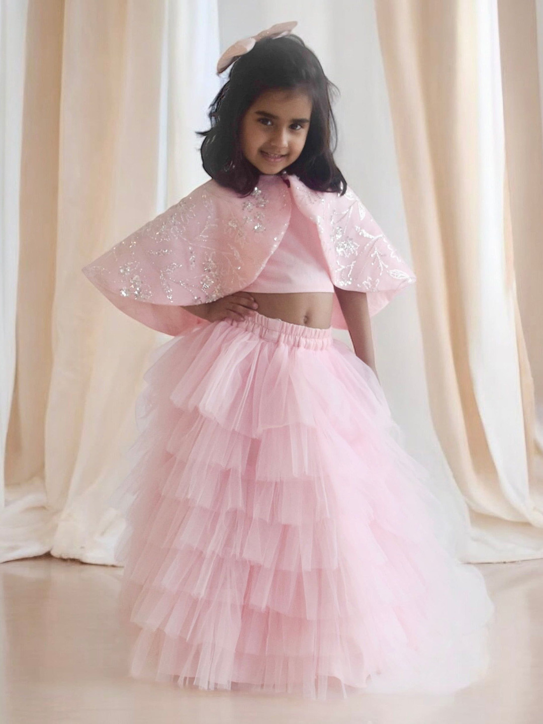 Fayon Kids Embellished Fit & Flare Maxi Clothing Set