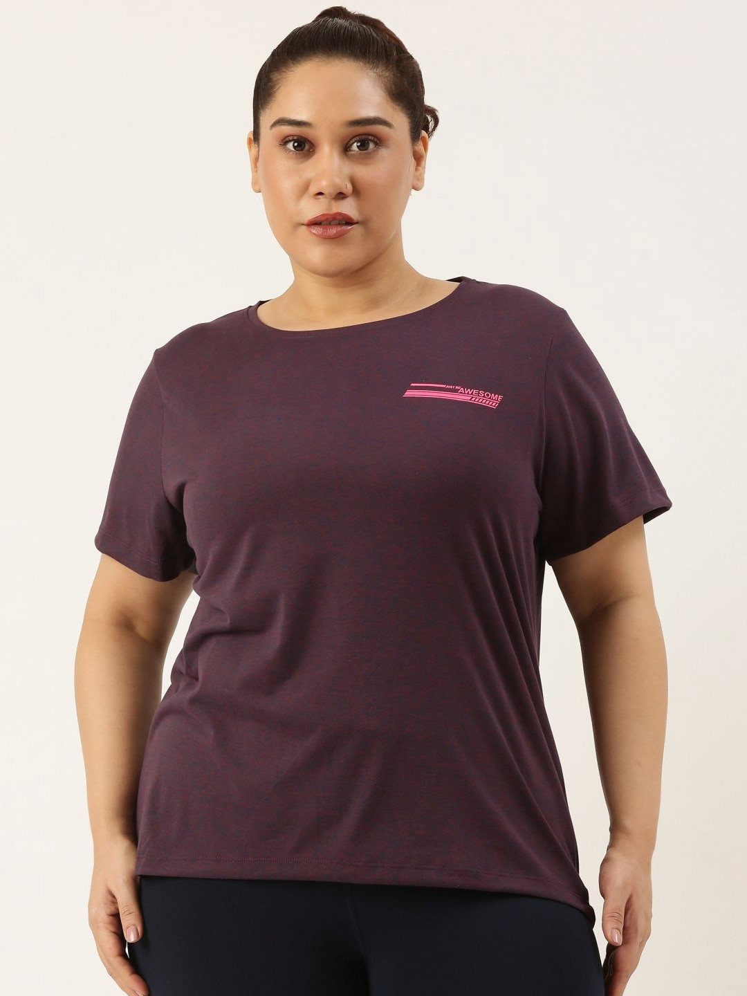 MARCA Bold Women Plus Size Dry Fit Anti-Microbial UV-Protection Sports T-Shirt