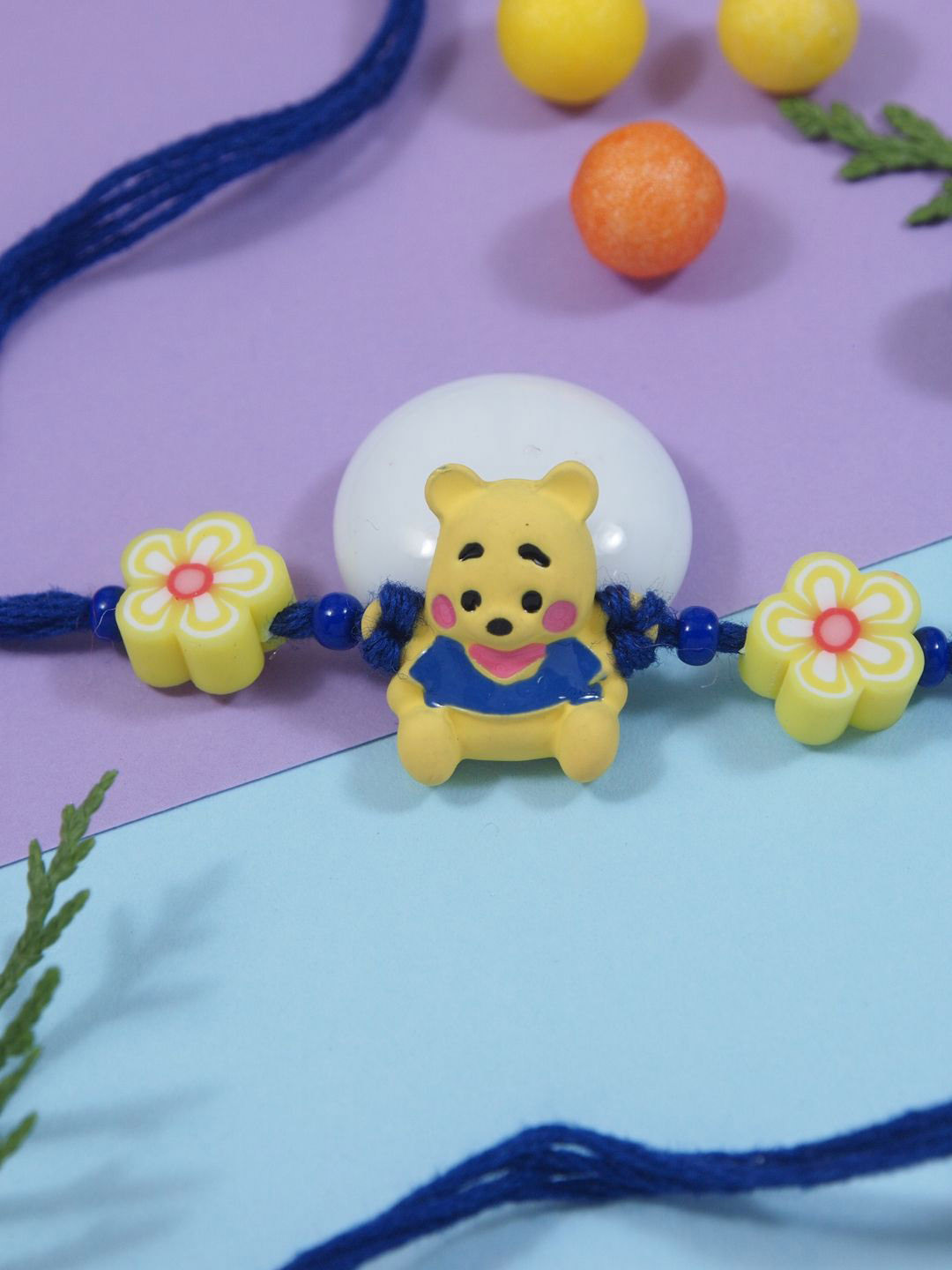 I Jewels Fancy Cartoon Thread Rakhi With Roli Chawal & Greeting Card