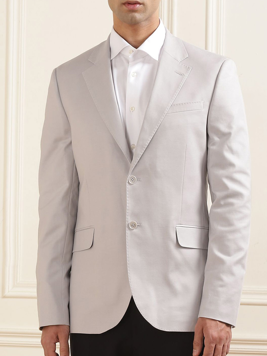 Ted Baker Notched Lapel Collar Stitch Detail Single Breasted Formal Blazer