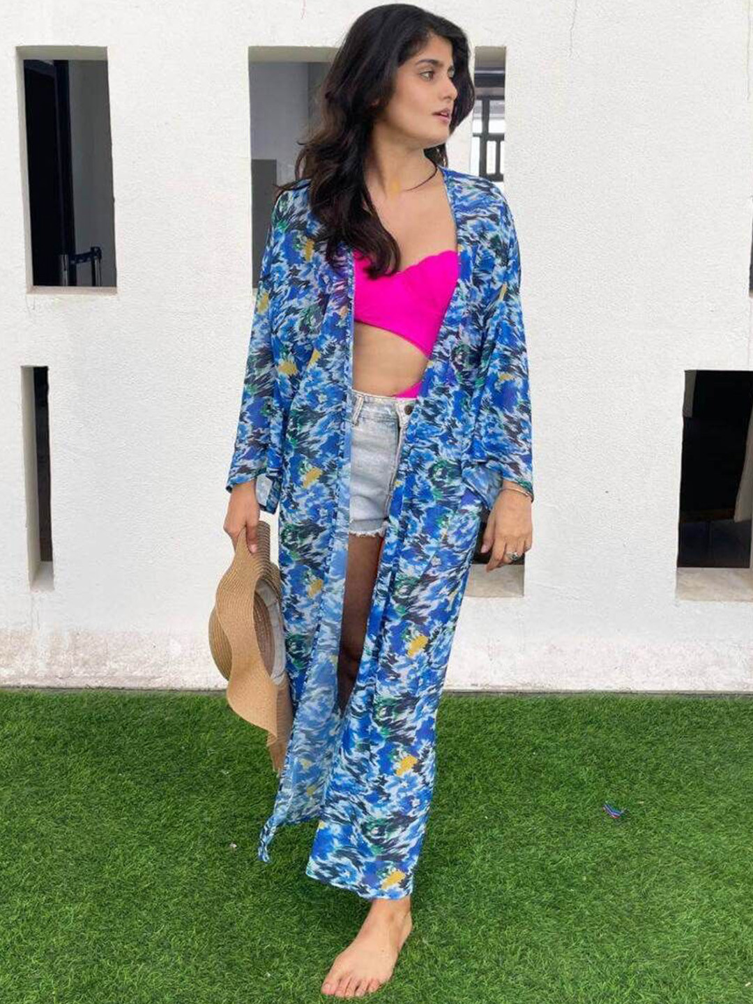 FancyPants Printed Swimwear Cover Up Dress