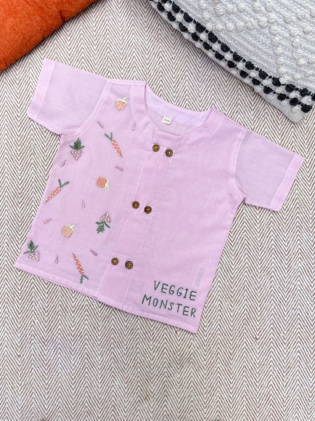 Bhaakur Kids Embroidered Pure Cotton Jhabla