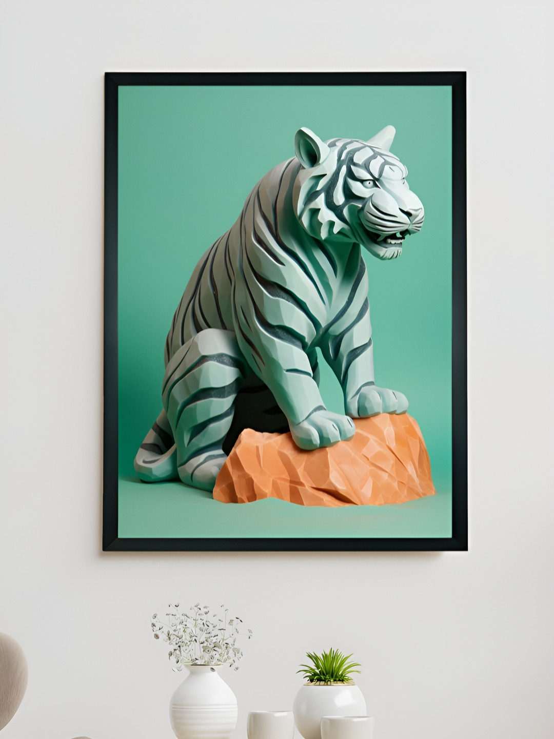 SOWPEACE Green & Rust Birds & Animals Canvas Wall Art