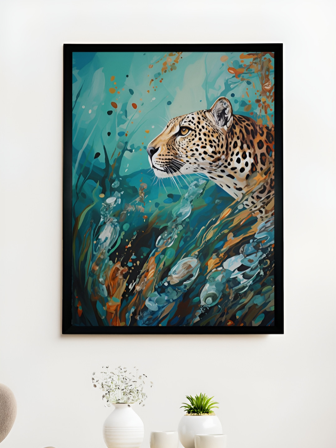 SOWPEACE Teal & Brown Birds and Animals Photographs Wall Art