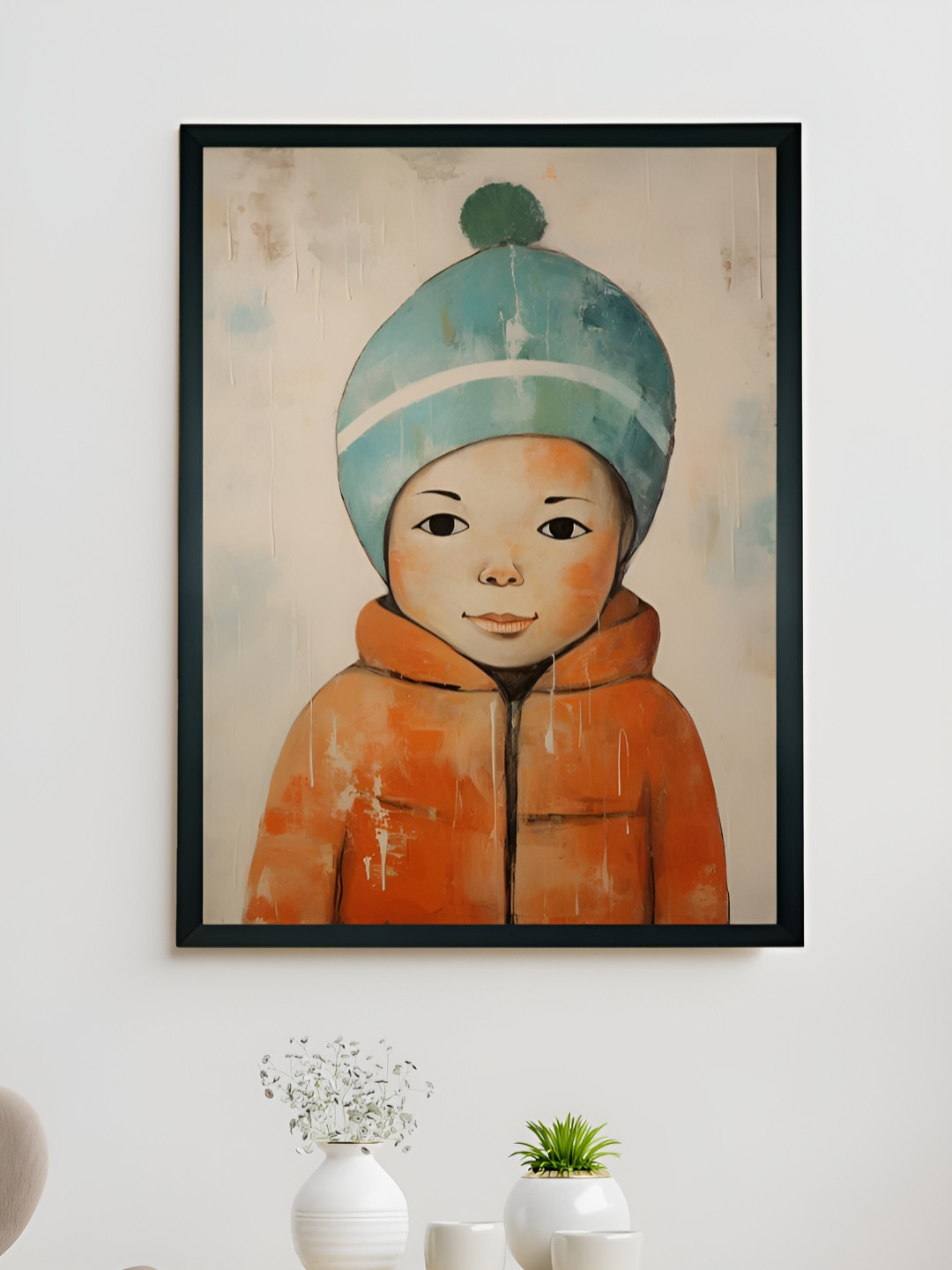 SOWPEACE Rust & Beige Canvas Wall Photographs