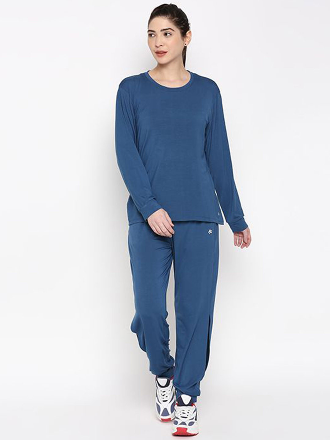 Tuna London Atlantic Blue Active Duo Pure Cotton T-Shirt With Joggers