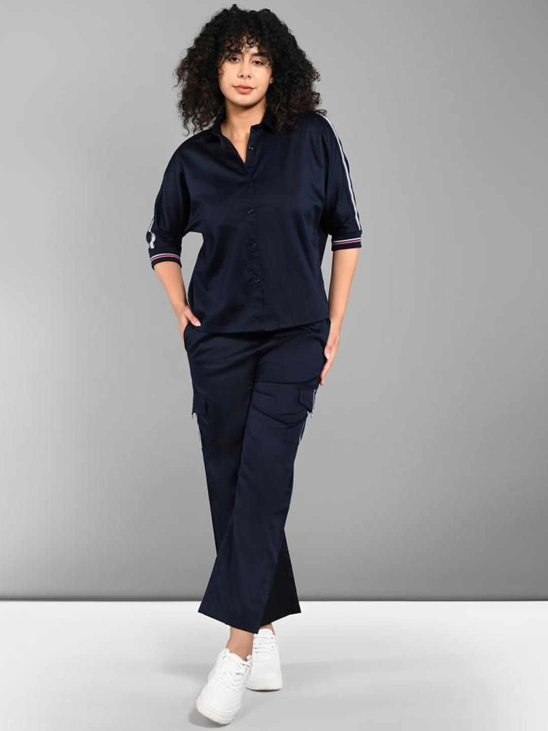 Tuna London Pure Cotton Shirt With Cargo Trackpant