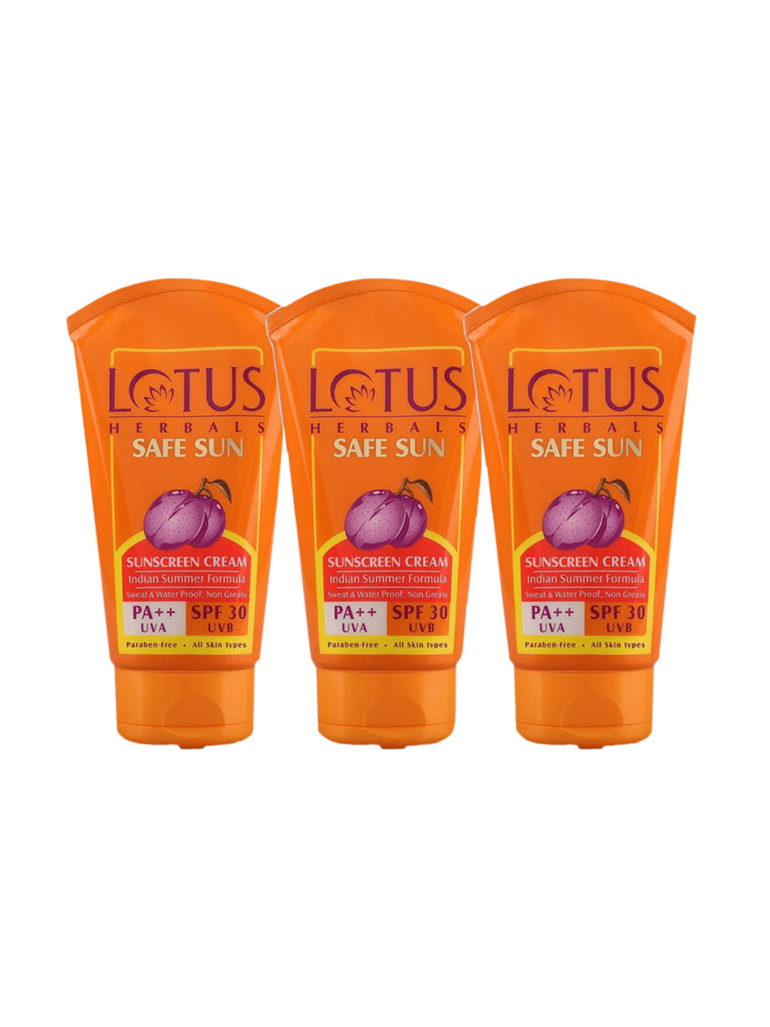 Lotus Herbals Safe Sun Set Of 3 Sunblock SPF 30 PA++ - 100g Each