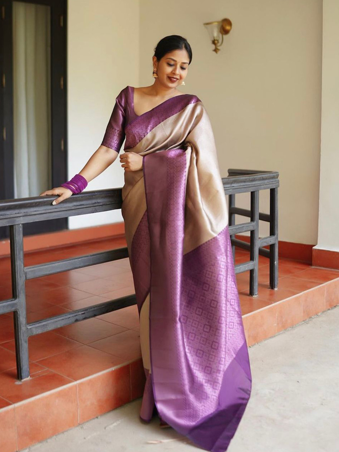 revika Woven Design Zari Kanjeevaram Saree
