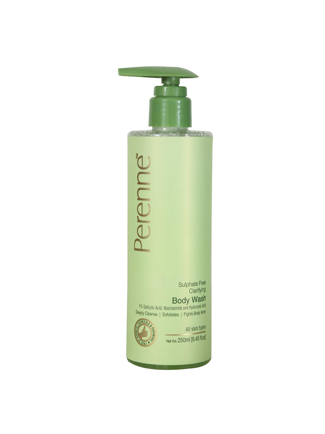 Perenne Clarifying Body Wash with 1% Salicylic Acid & Niacinamide Acid - 250ml