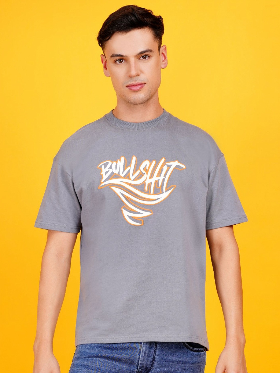 DAFABFIT Men Printed Everfresh Applique T-shirt