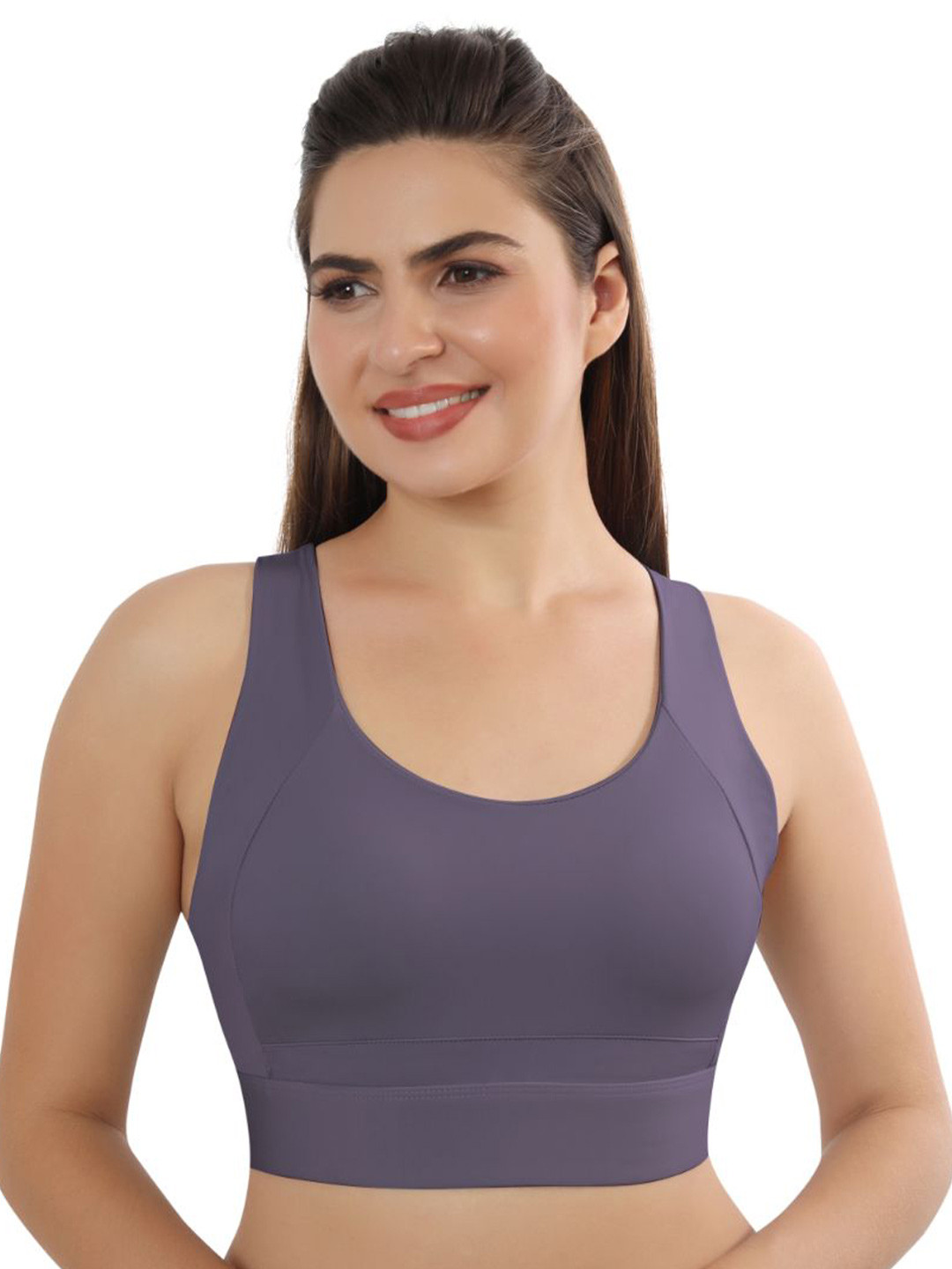 Bella Voste Women Full Coverage Lightly Padded Racerback Sports Bra