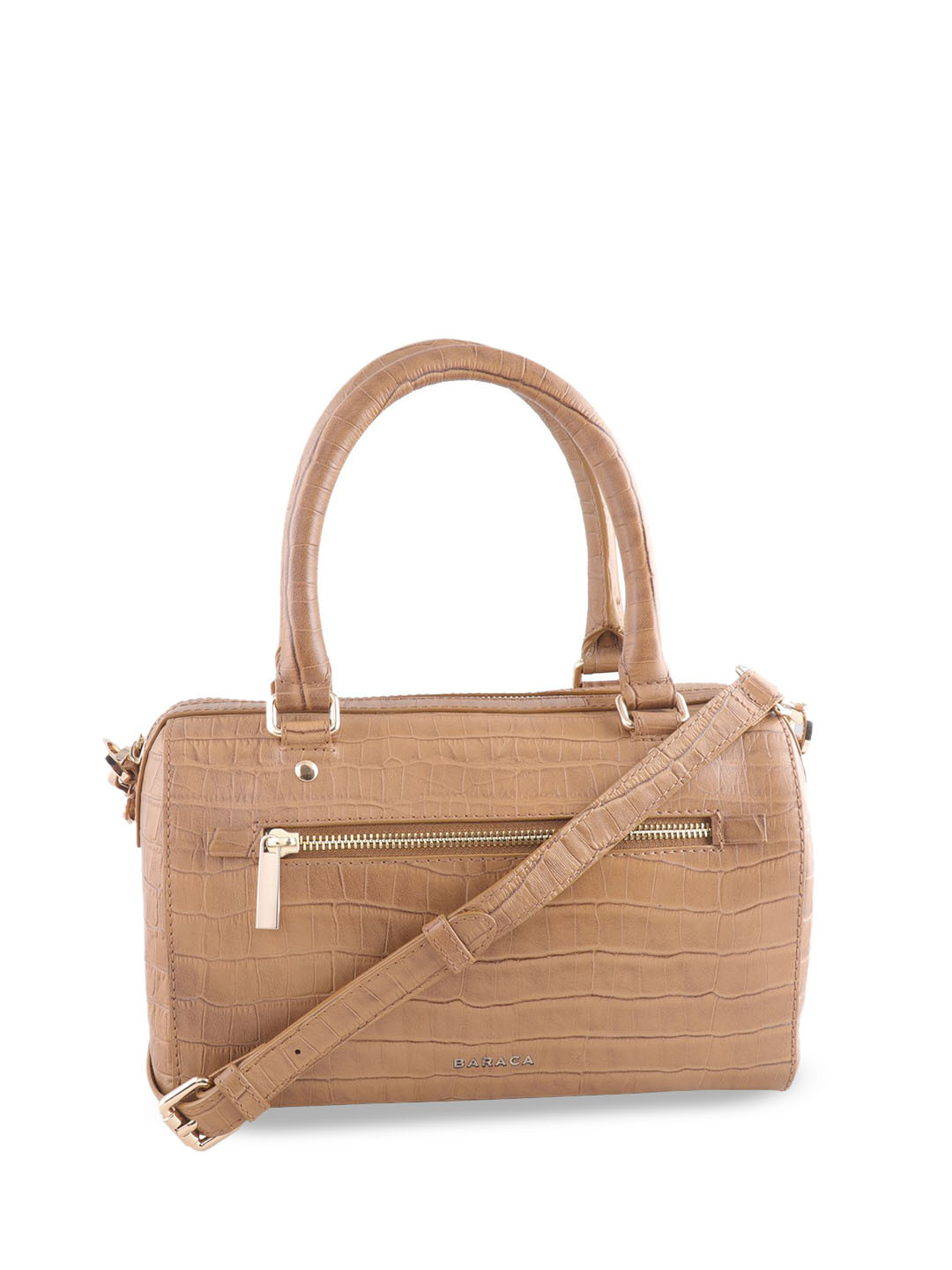 Baraca Animal Leather Structured Shoulder Bag