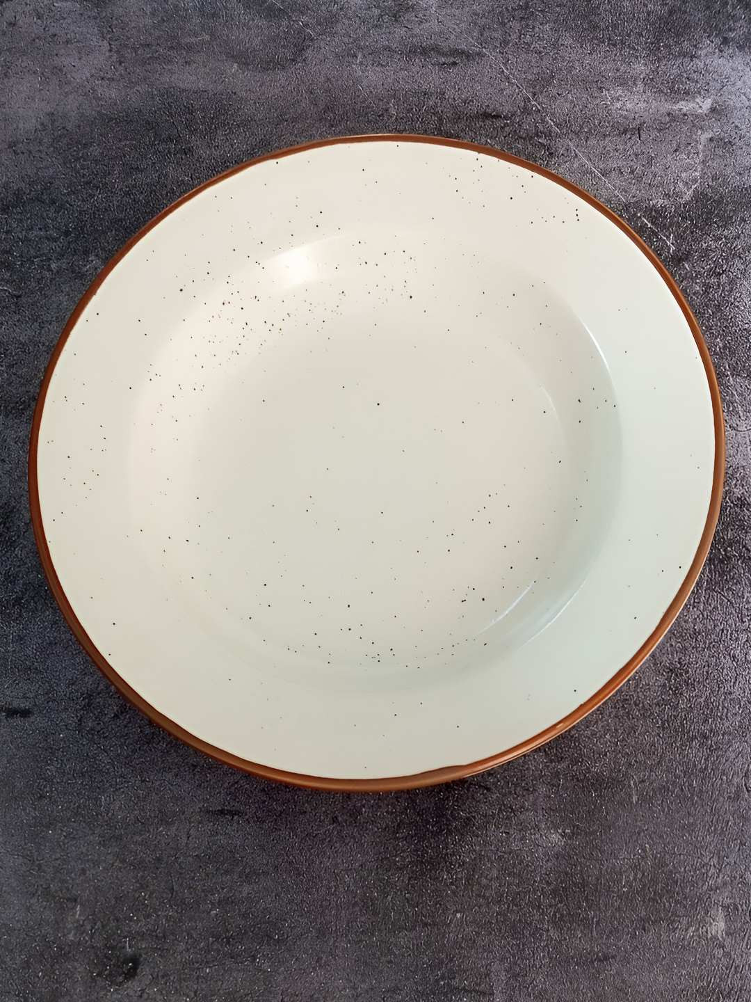 Lupaava White Ceramic Microwave Safe Paste Plate