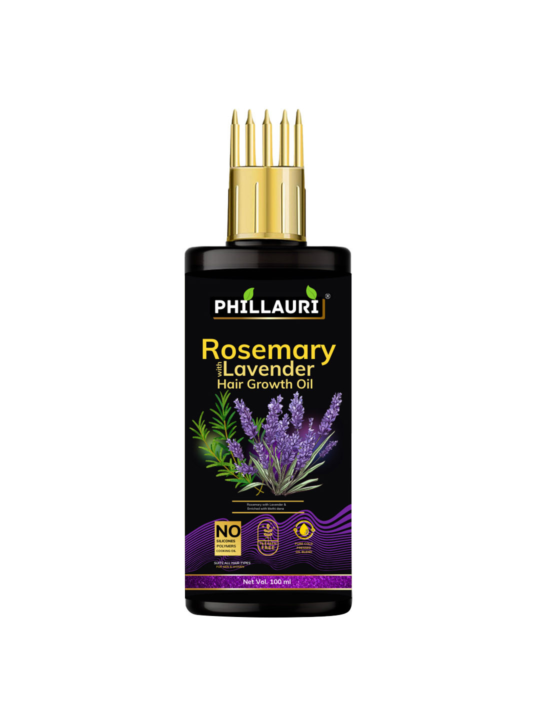 Phillauri Rosemary with Lavender Paraben Free Hair Growth Oil - 100ml