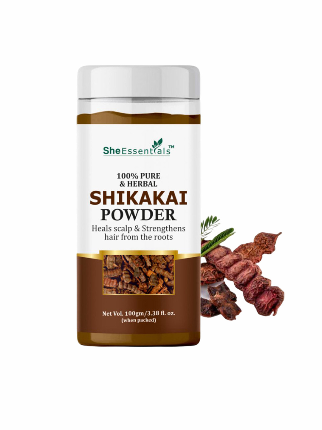 She Essentials Shikakai Powder Hair Mask for Long Hair - 100 g