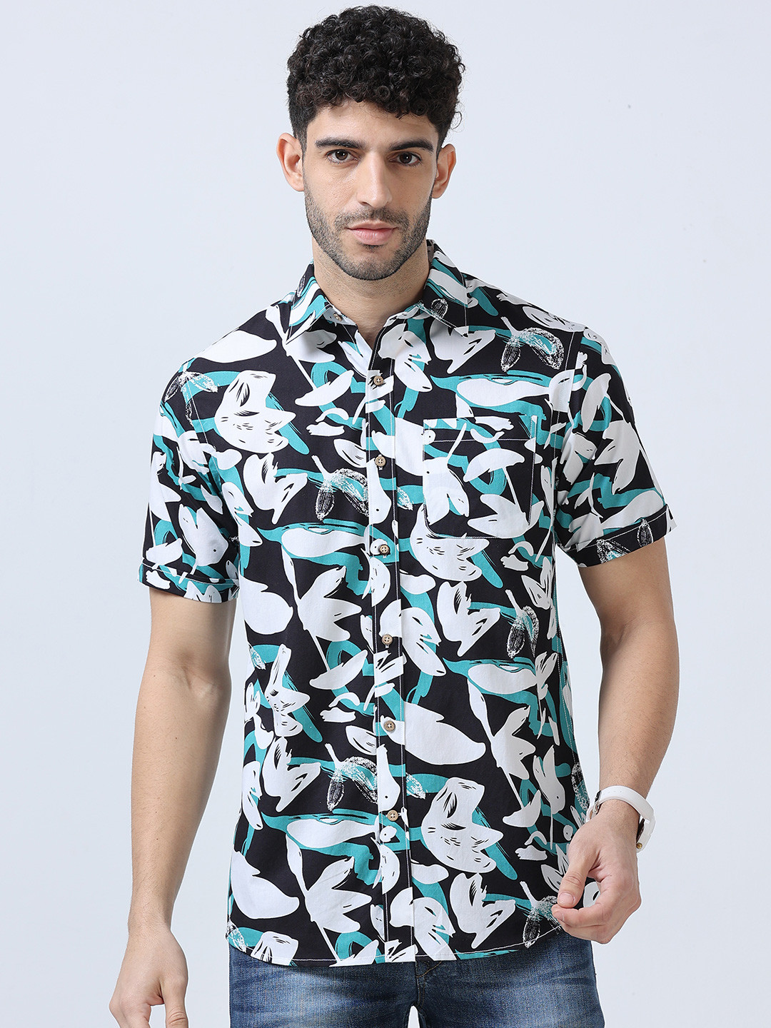 THE FORMAL CLUB Men Modern Opaque Casual Shirt