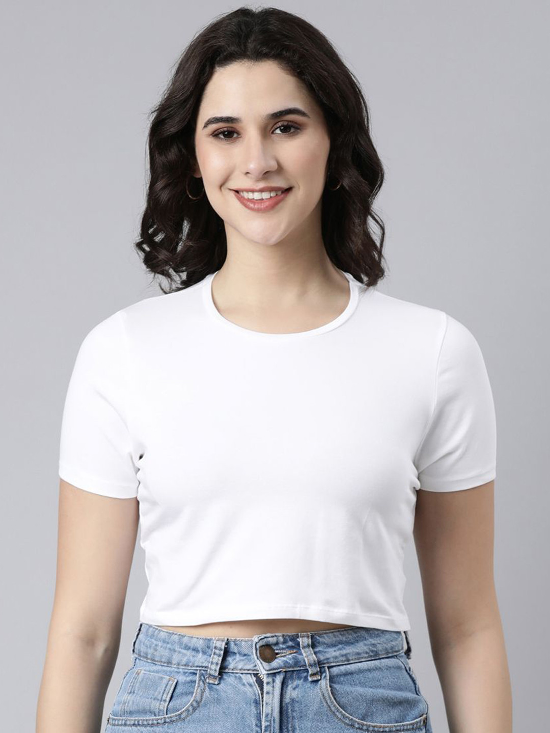 TWIN BIRDS Women Solid T-shirt