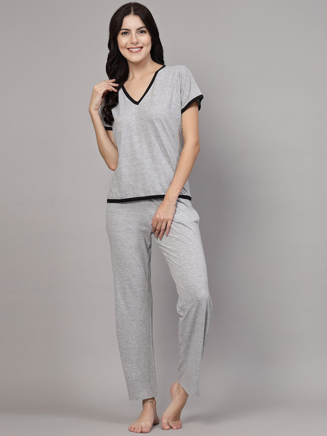 JEFF COOPER Pure Cotton T-shirt With Pyjama