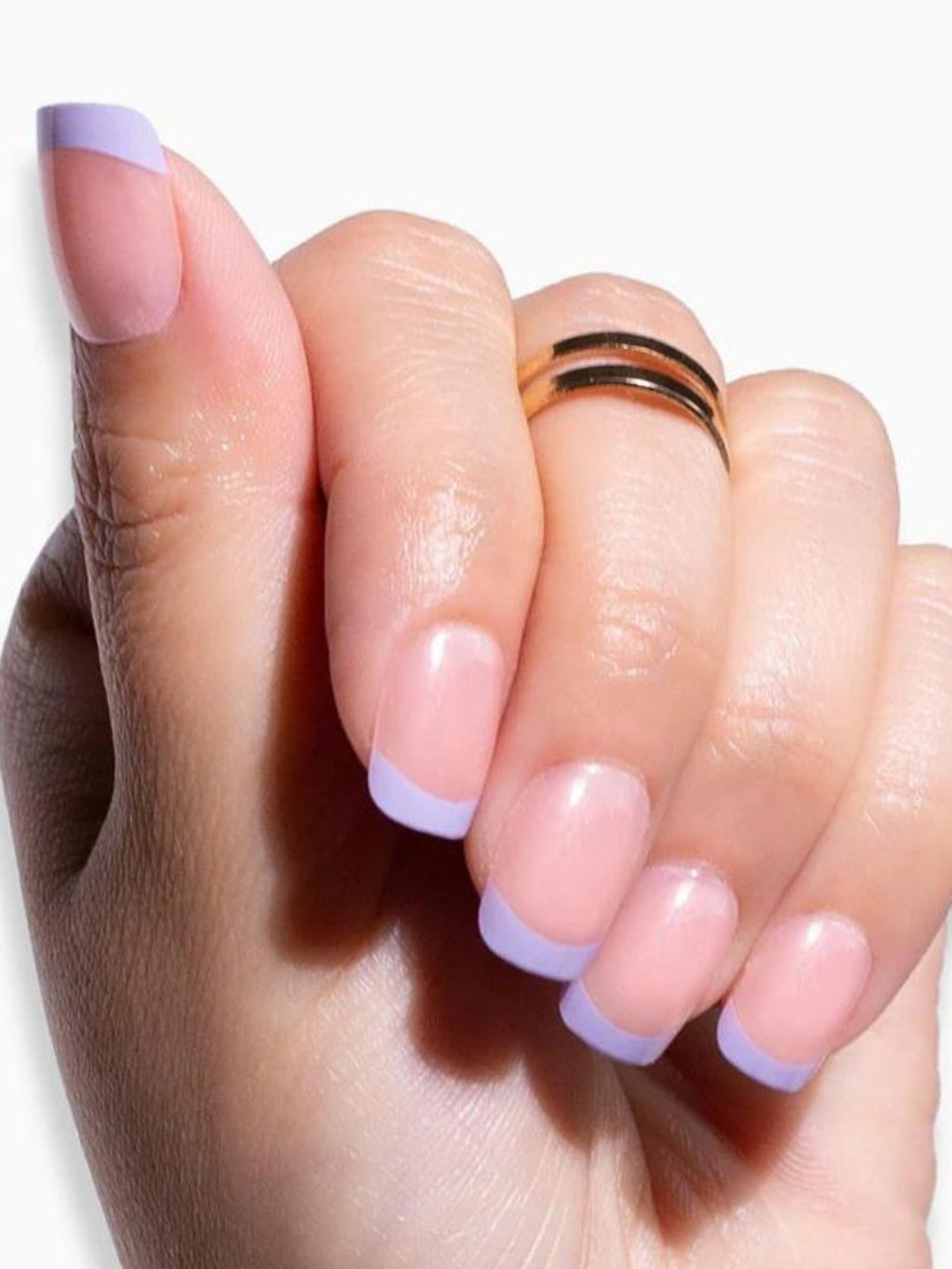 Sanfe 24-Pcs Trendi Tips Instant Stick On Nails - Pink French