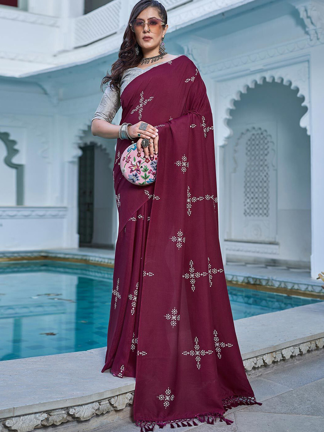 Jinal & Jinal Batik No Border Saree