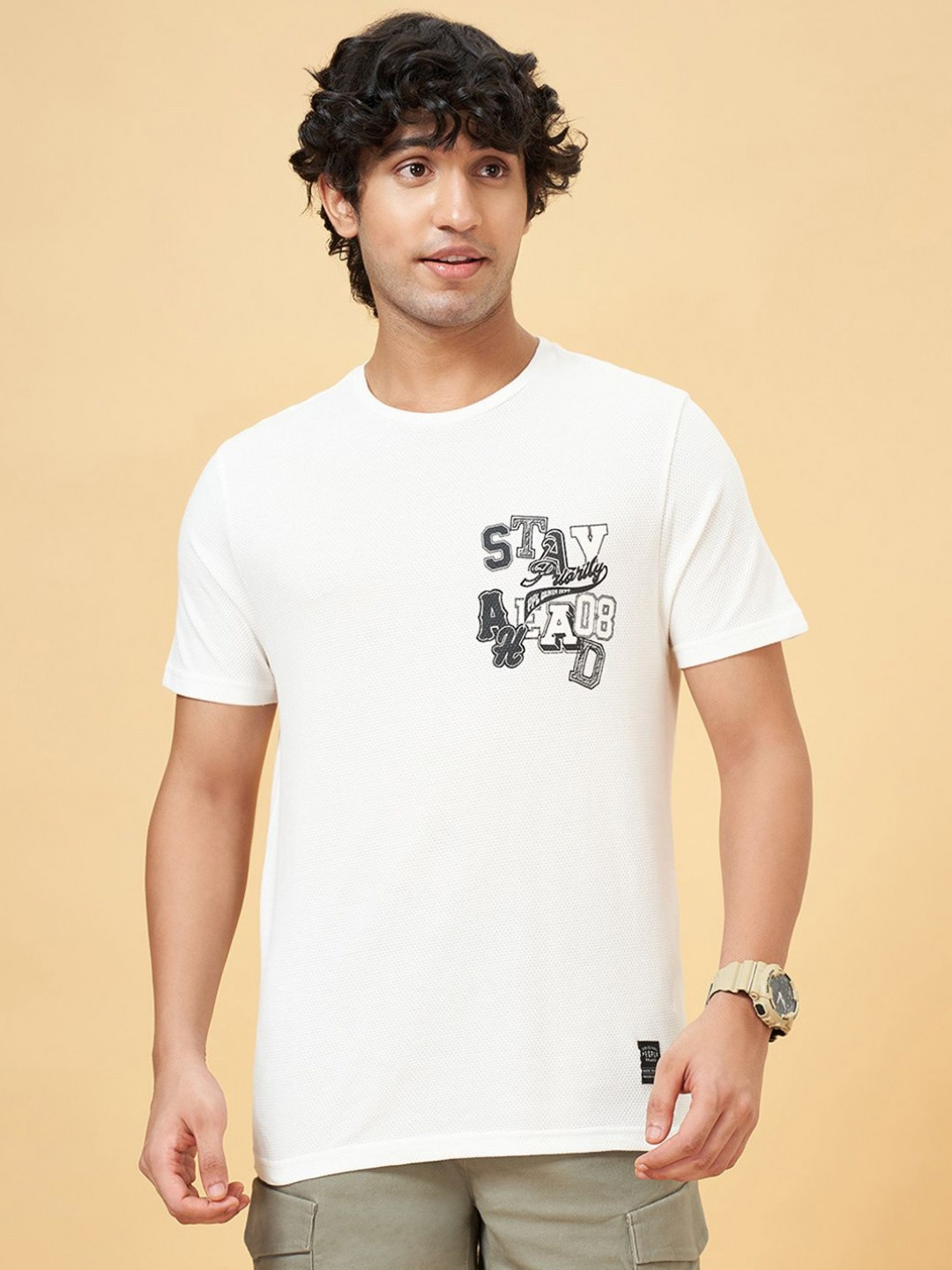 People Men Biker Henley Neck Pockets T-shirt
