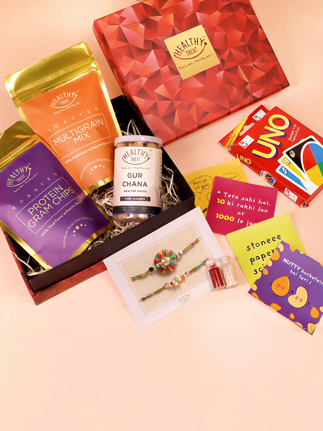 Healthy Treat Snack n Play Rakhi Gift Hamper
