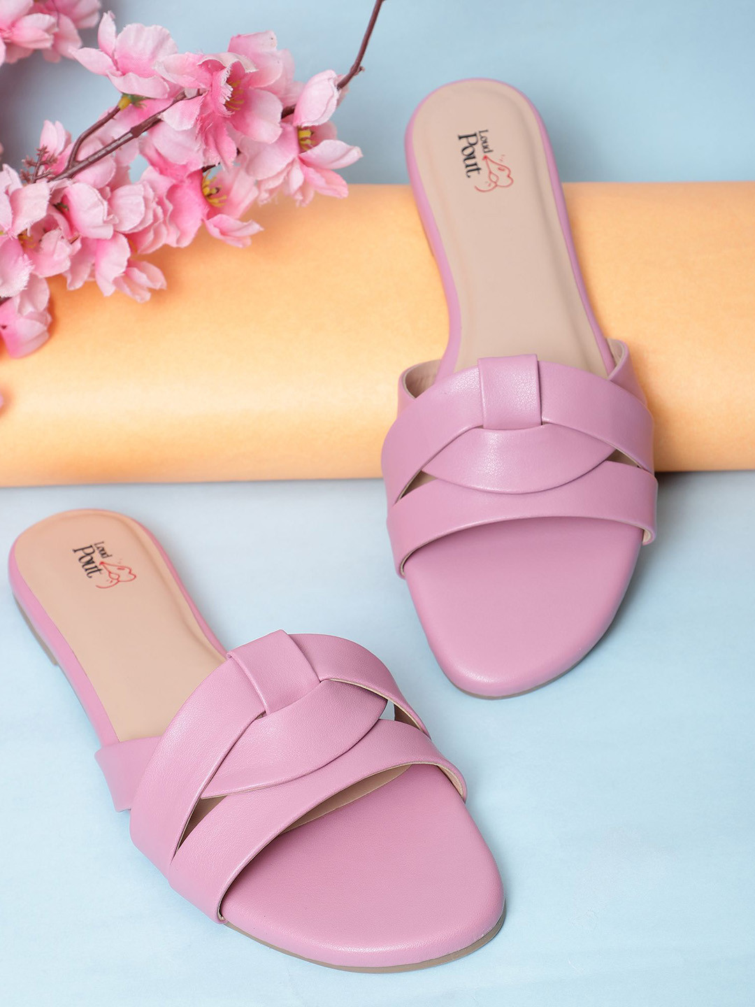 LOUD POUT Women Open Toe Flats
