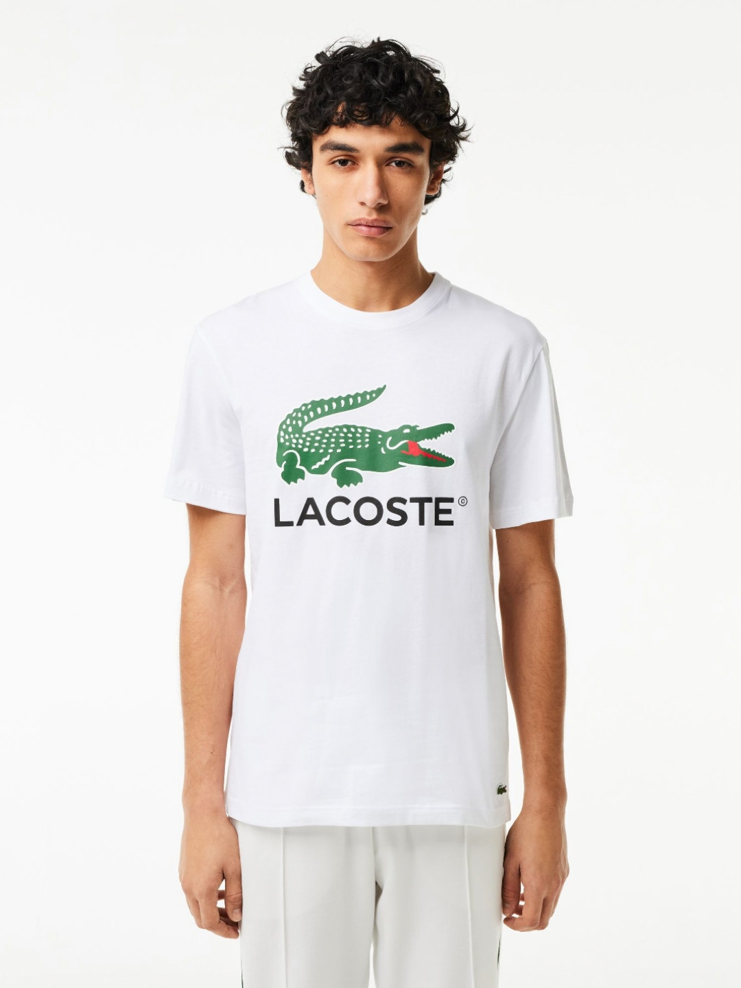 Lacoste Men Printed Applique T-shirt
