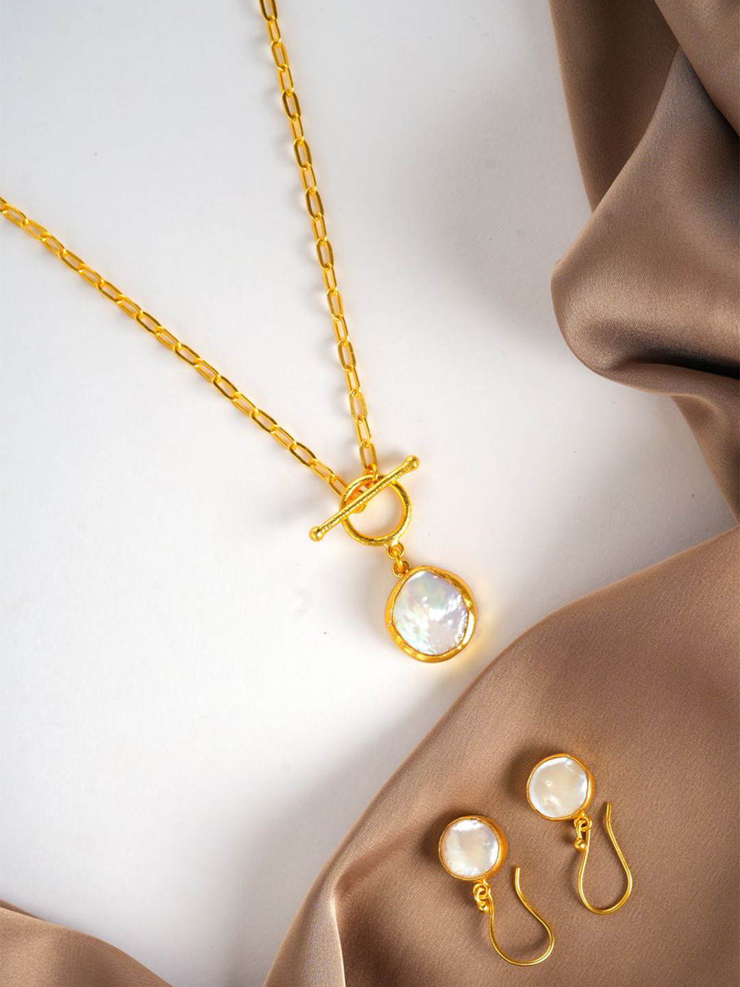TOTAPARI Gold-Plated baroque Jewellery set
