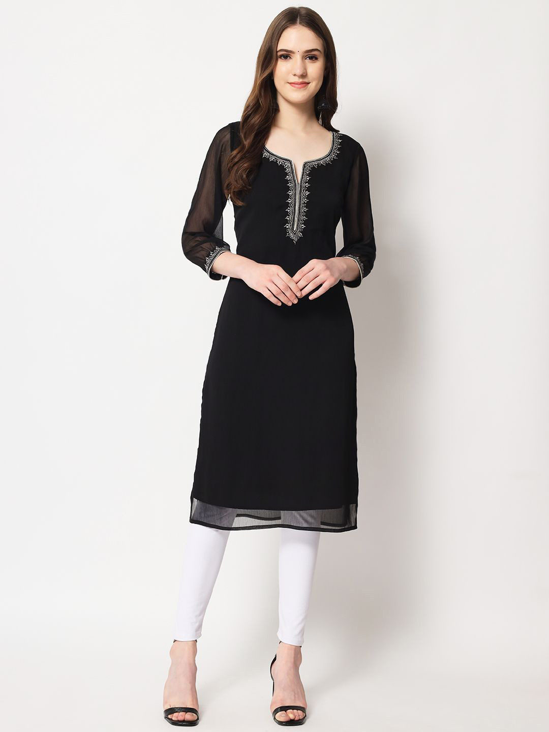 ARDITA Embroidered Straight Kurta