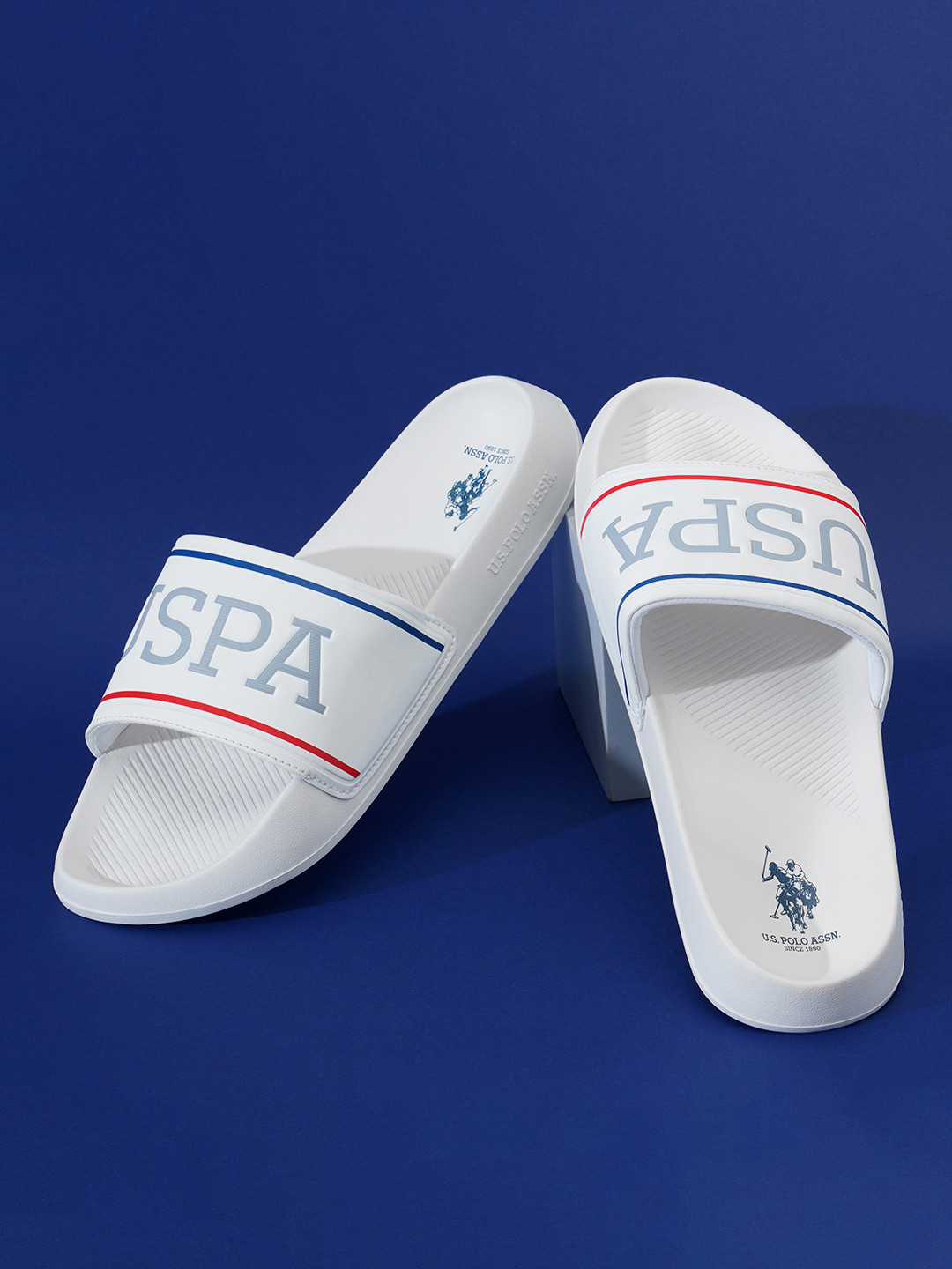 U.S. Polo Assn. Men Printed Sliders CLOYEE