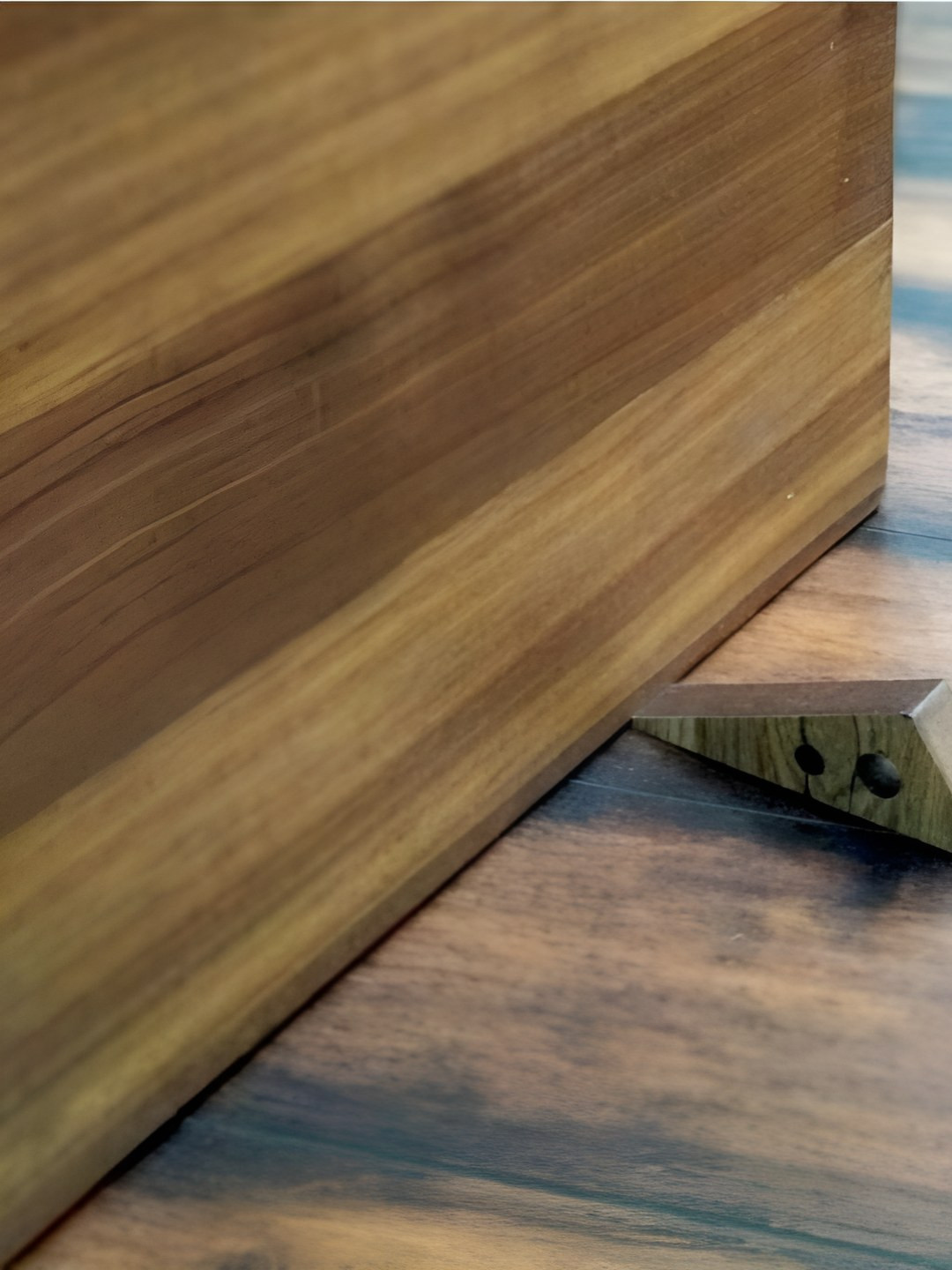 VAH Kya Bat Hai !! Brown Textured Non Slip Wooden Door Stopper