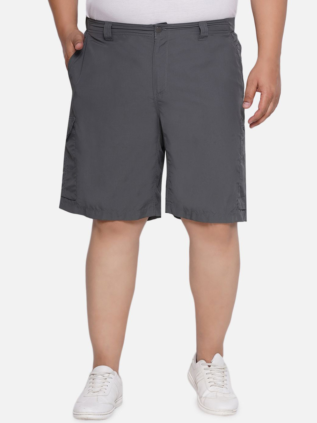 Santonio Men Plus Size Chino Regular Fit Mid-Rise Shorts