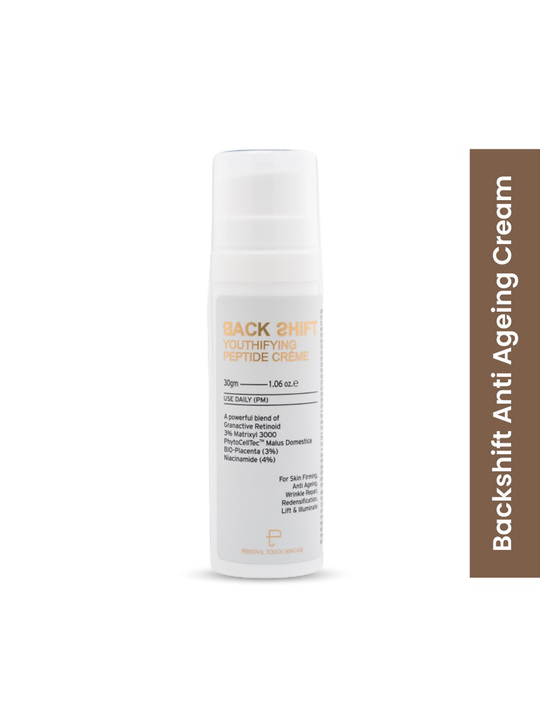 Personal Touch Skincare Backshift Anti Ageing Peptide Cream-30g