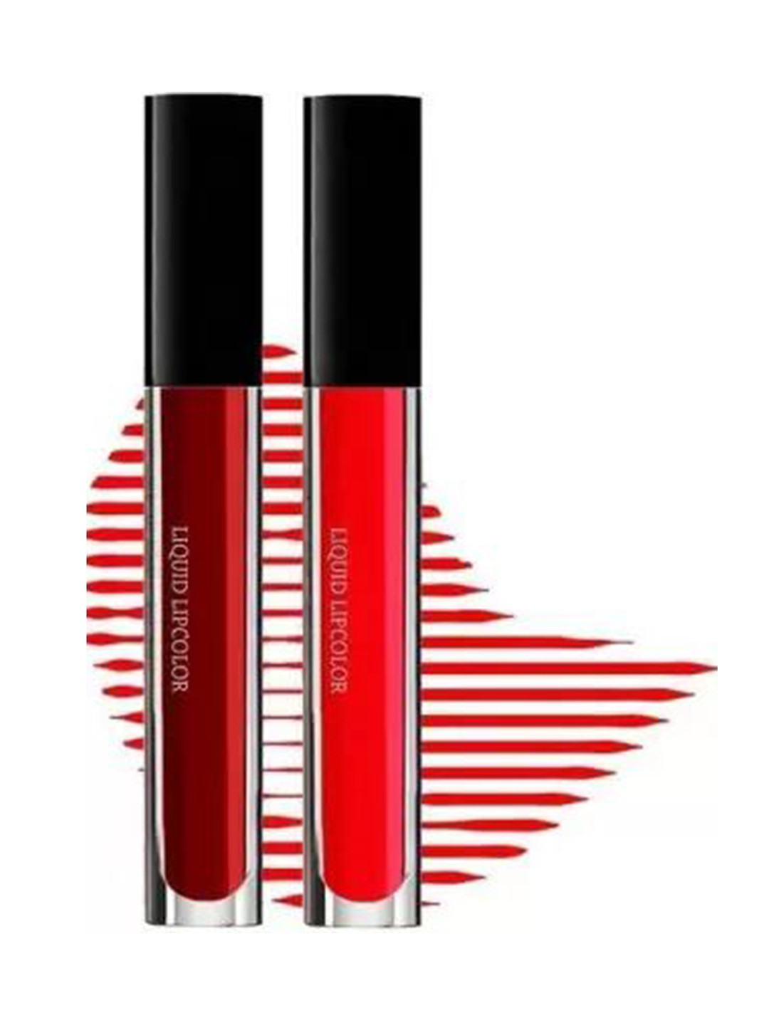 SH.HUDA Set of 2 Liquid Matte  Lipsticks - 6ml each- Maroon_ Red- 6_8